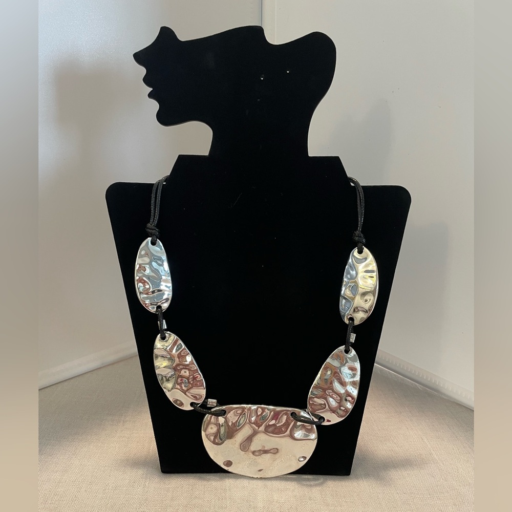 Elegant Silver Statement Necklace